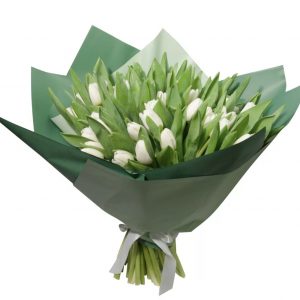 Букет из 31 тюльпана — Цветы