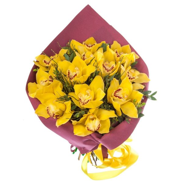 Букет из желтых орхидей — Букеты цветов