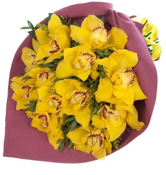 Букет из желтых орхидей — Букеты цветов 2