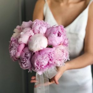 Букет из пионов «Невеста» — Свадебные букеты