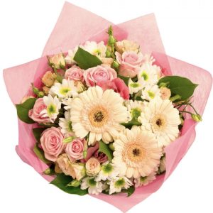 Букет из гербер и роз — Букеты цветов
