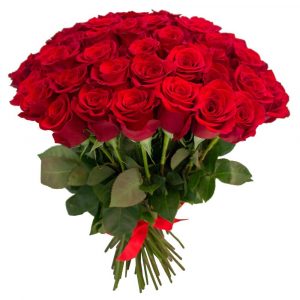 Букет из 41 красной розы 80 см — 41 красная роза