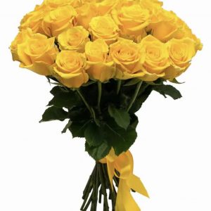 Букет из 35 желтых роз 80 см — Розы
