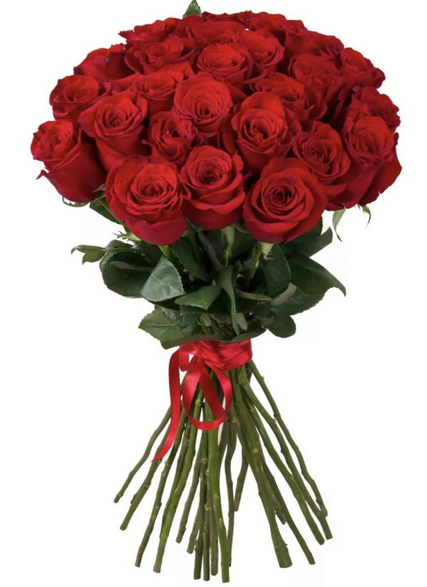 Букет из 21 красной розы — Букеты цветов