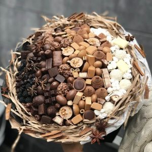 Букет «Шоколадный фонтан» — Съедобные букеты