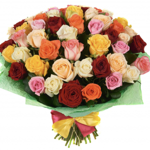 Букет «Радуга» из 51 розы — Бизнес букеты