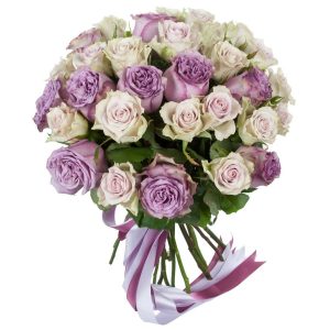 Букет пионовидных роз «Лунный день» — Розы