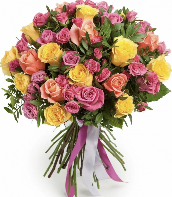 Букет из роз микс — Букеты цветов