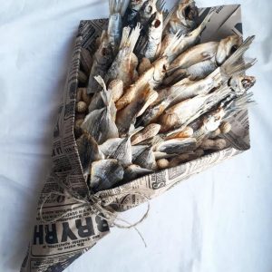 Букет из сушеной рыбы — Съедобные букеты
