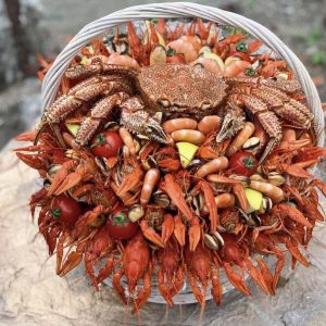 Корзина из морепродуктов — Съедобные букеты