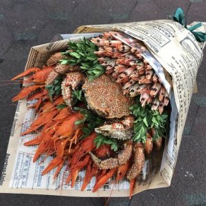 Букет из морепродуктов «Бриз» — Съедобные букеты