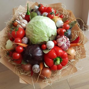 Букет из овощей «Кухонный» — Букеты из капусты
