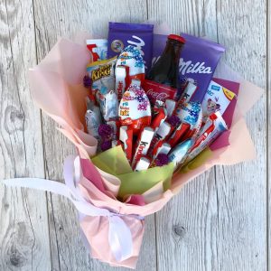 Сладкий букет «Кола» — Букеты из сладостей для девочки