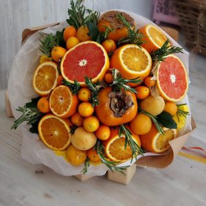 Букет витаминный «Цитрус» — Букеты из мандаринов