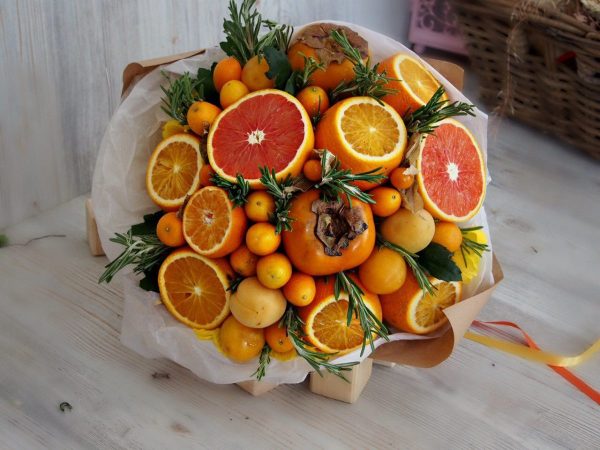 Букет витаминный «Цитрус» — Букеты из мандаринов