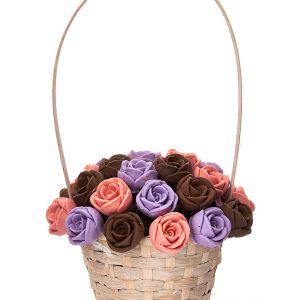 Розы из шоколада в корзине — Букеты из вкусняшек