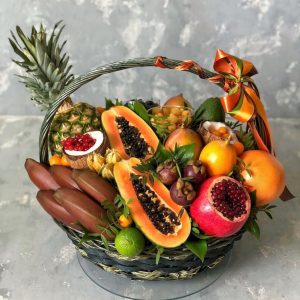 Корзина с экзотическими фруктами «Нил» — Съедобные букеты