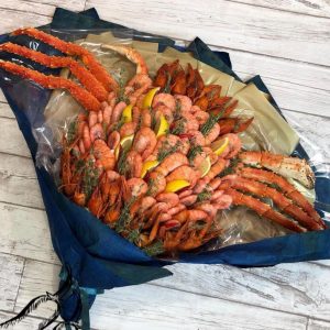 Букет из раков и морепродуктов «Атлантика» — Съедобные букеты