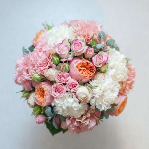 Букет невесты из роз «Манчестер» — Букет невесты из кустовых роз
