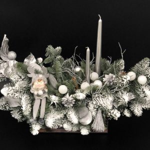 Новогодняя композиция со свечами — Новогодний декор