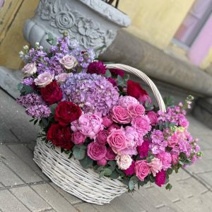 Корзина с цветами «Рассвет» — Букеты цветов