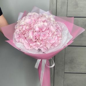 Букет из 3 розовых гортензий — Букеты "Скучаю"