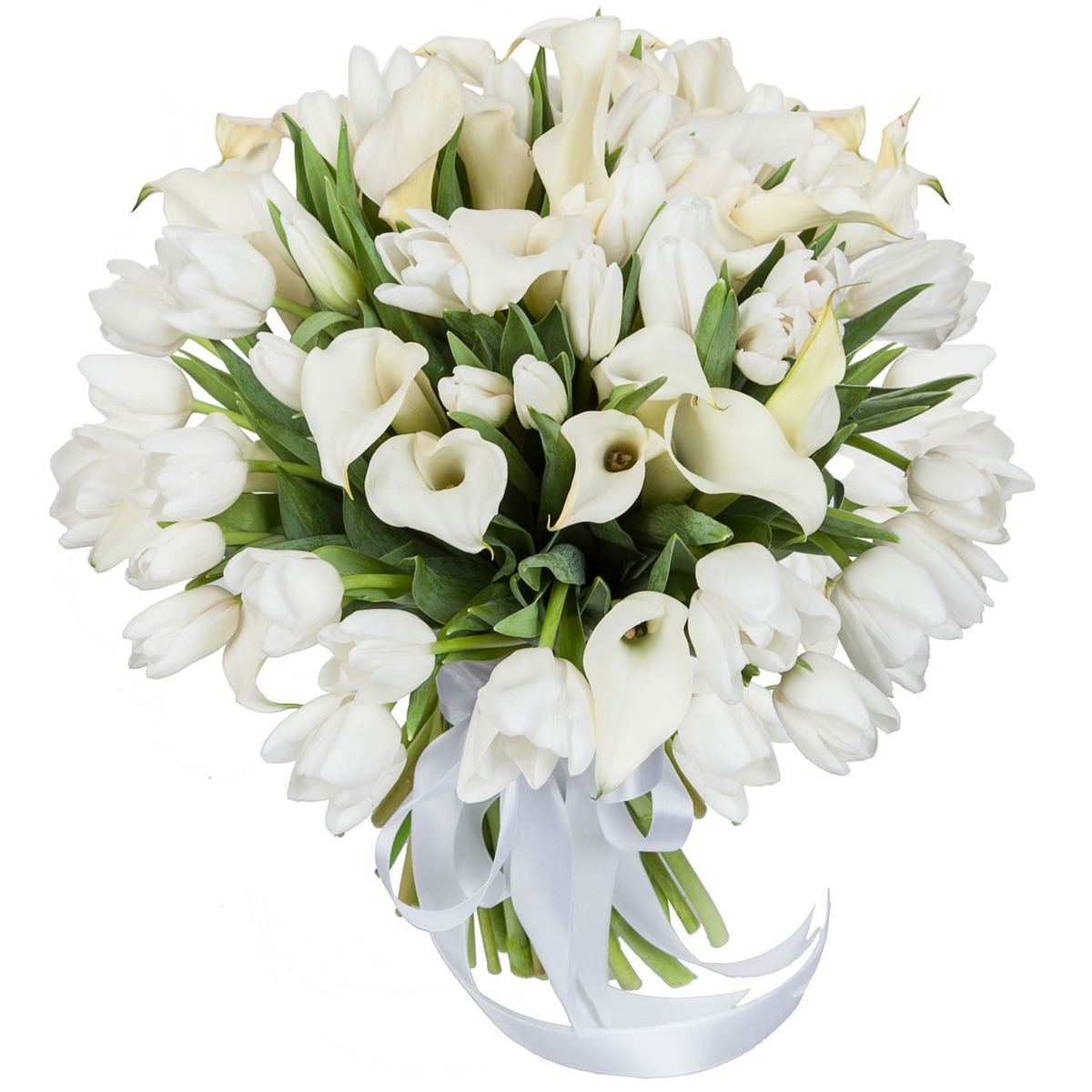 Белые цветы на день рождения