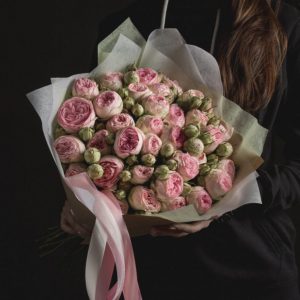 Букет из пионовидных роз Bridal Piano — Доставка роз