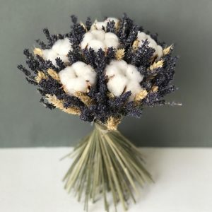 Букет из лаванды с колосьями — Букет сухоцветов недорого