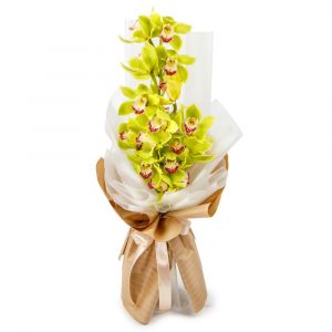 Букет из лимонной орхидеи Тропиканка —