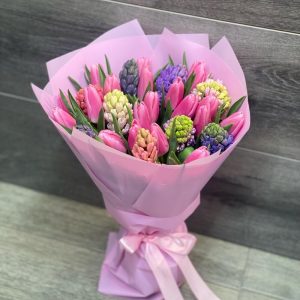 Букет с гиацинтами «Ароматная весна» — Букеты цветов