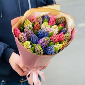 Букет из 25 гиацинтов Микс — Букеты цветов