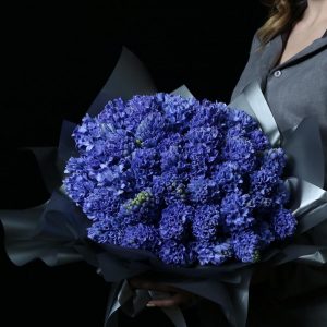 Букет из 39 синих гиацинтов — Букеты цветов