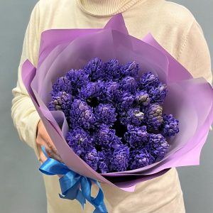 Букет из 21 синего гиацинта — Букеты цветов