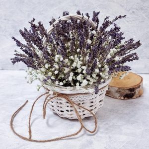Ароматная лаванда в корзинке — Букеты цветов