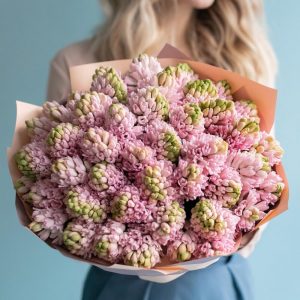 Букет из 49 розовых гиацинтов — Букеты цветов