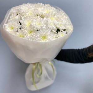 Букет из 7 белых хризантем — Букеты цветов