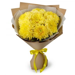 Букет из 7 желтых хризантем — Букеты цветов