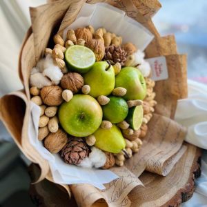 Ореховый букет с фруктами «Луна» — Съедобные букеты