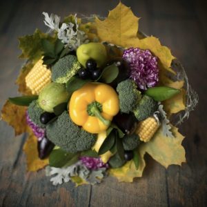 Осенний овощной букет «Будапешт» — Необычные букеты из овощей
