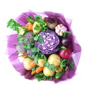 Овощной букет «Бабушкин суп» — Необычные букеты из овощей