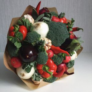 Букет из овощей «Суп» — Необычные букеты из овощей