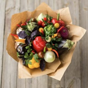 Овощной букет «Баклажаны» — Необычные букеты из овощей
